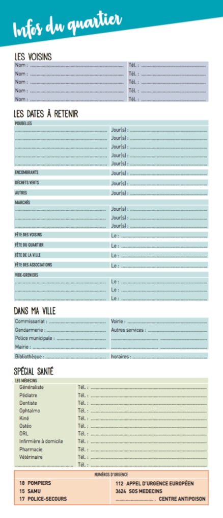 Mini Frigobloc Mensuel Calendrier D Orga Familiale Mois Sept